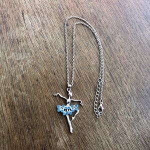 Jewelry - Blue rhinestone ballerina necklace NWOT Jewelry - Blue rhinestone ballerina necklace NWOT